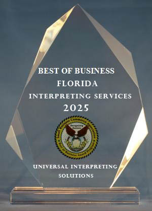 Best of Business Florida – Interpreting Services 2025 Crystal Award